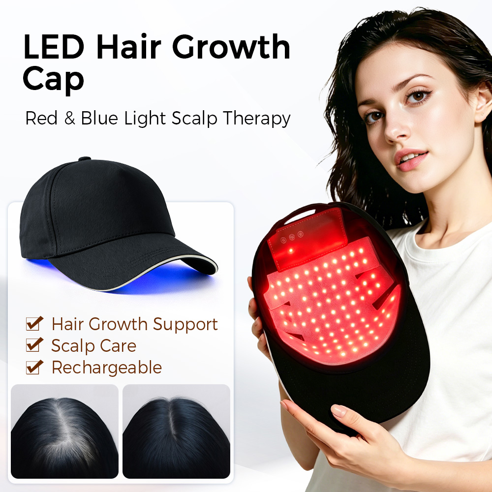Hair Care With Protein - LED Hair Growth Cap Red Blue