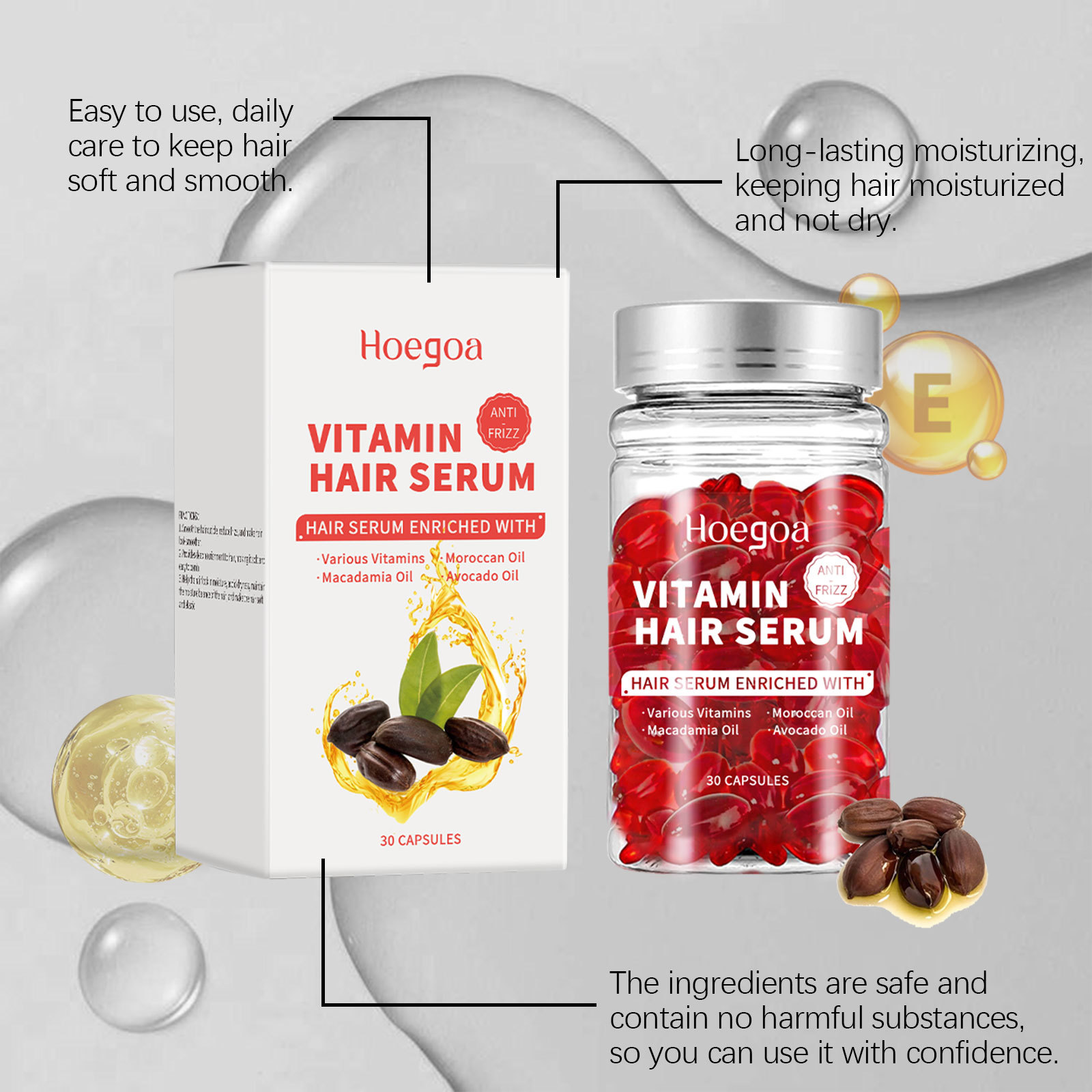 Hair Care Growth - Vitamin Hair Care Serum Capsules Increase