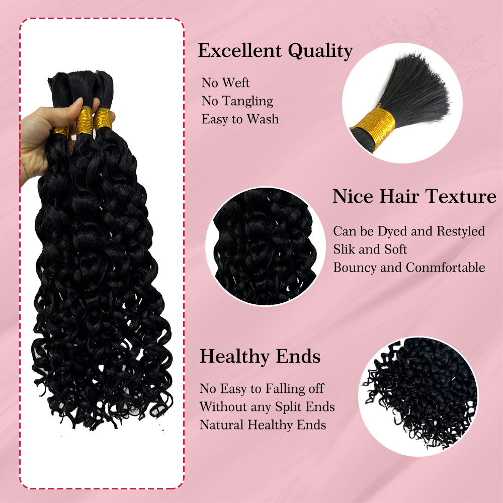 Ali Queen Hair Water Wave Bulk - огляд і ціна Hair Care Color