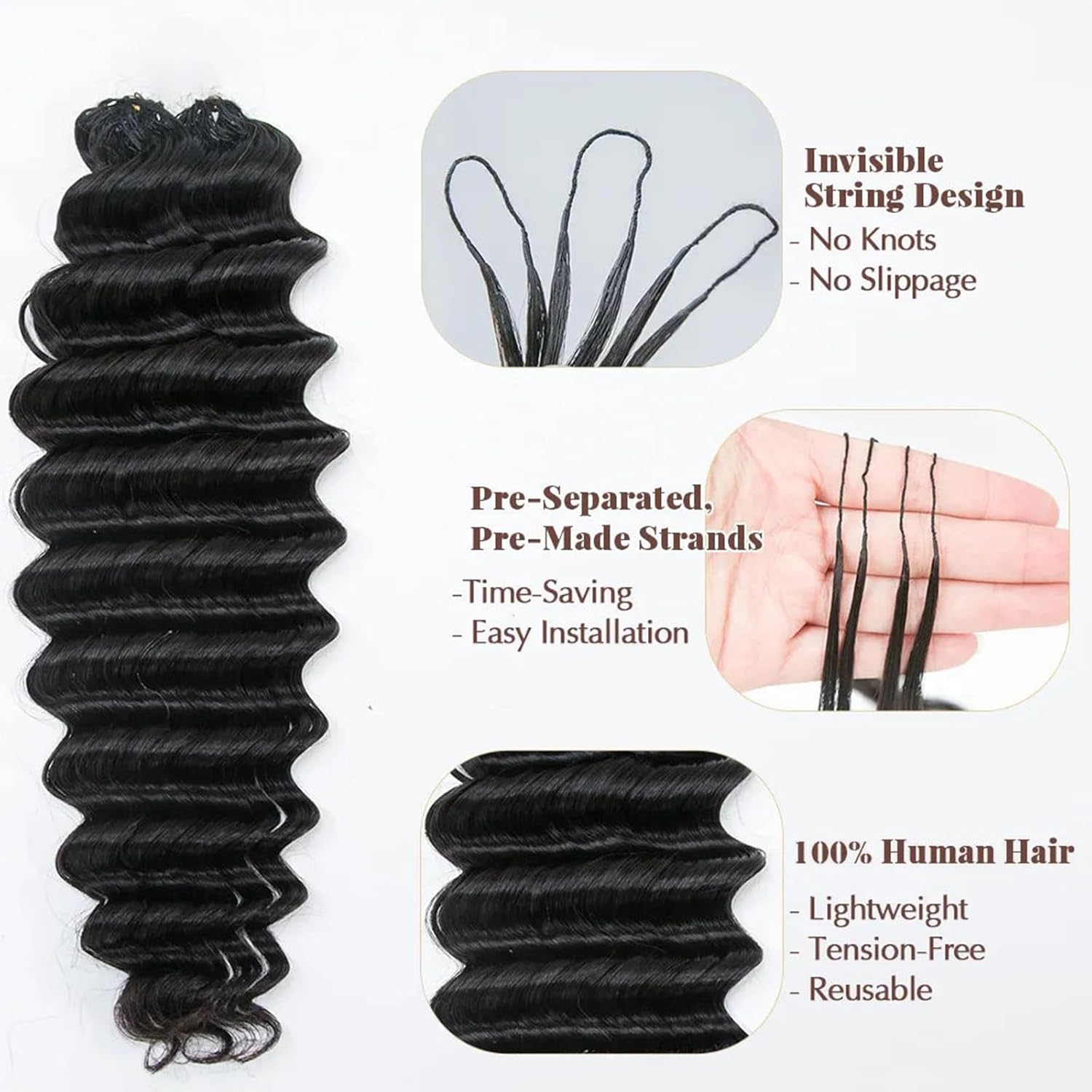 Crochet Human Hair Lightweight - огляд і ціна Hair Care Color