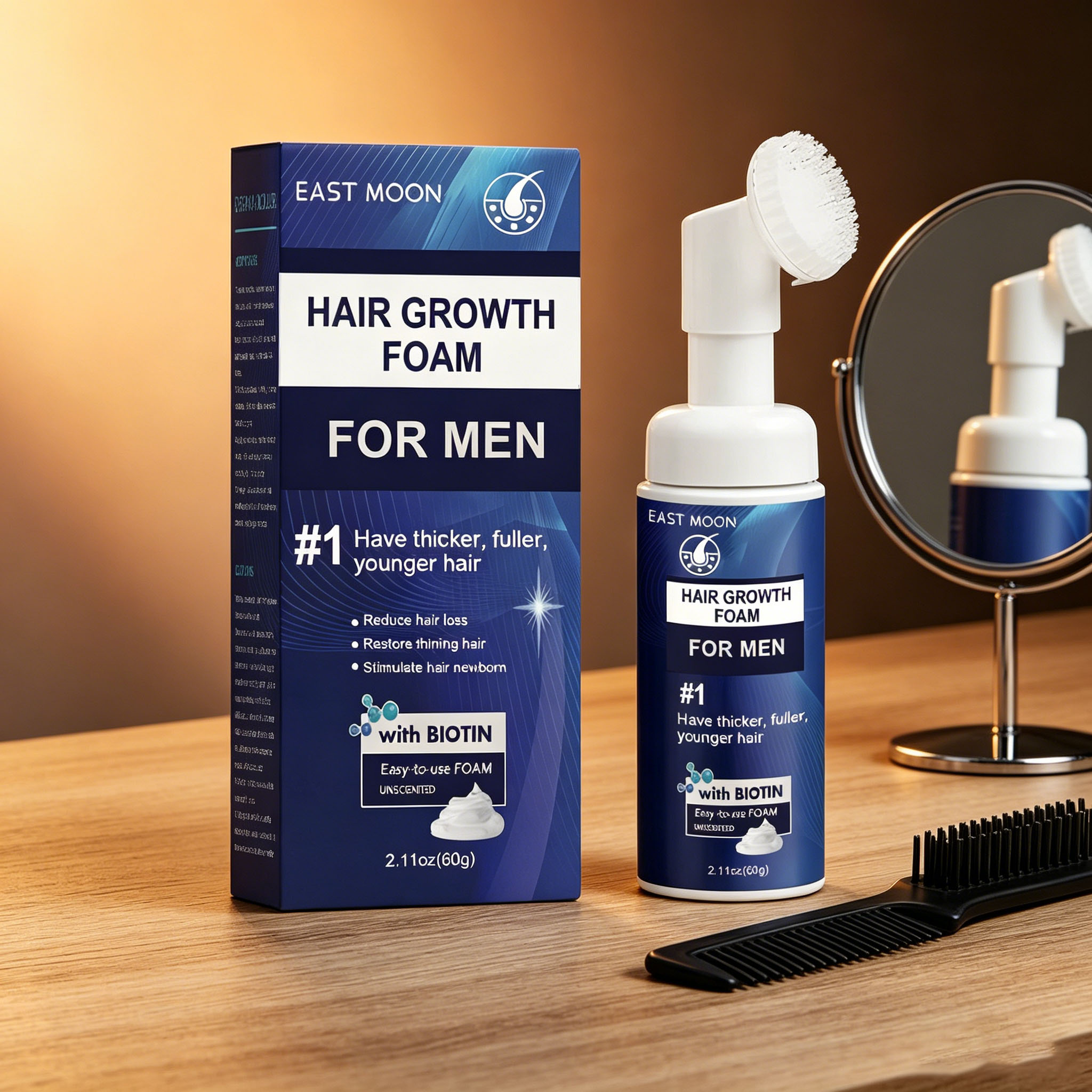 Hair Growth Foam Silicone Brus - огляд і ціна Hair Care Growth