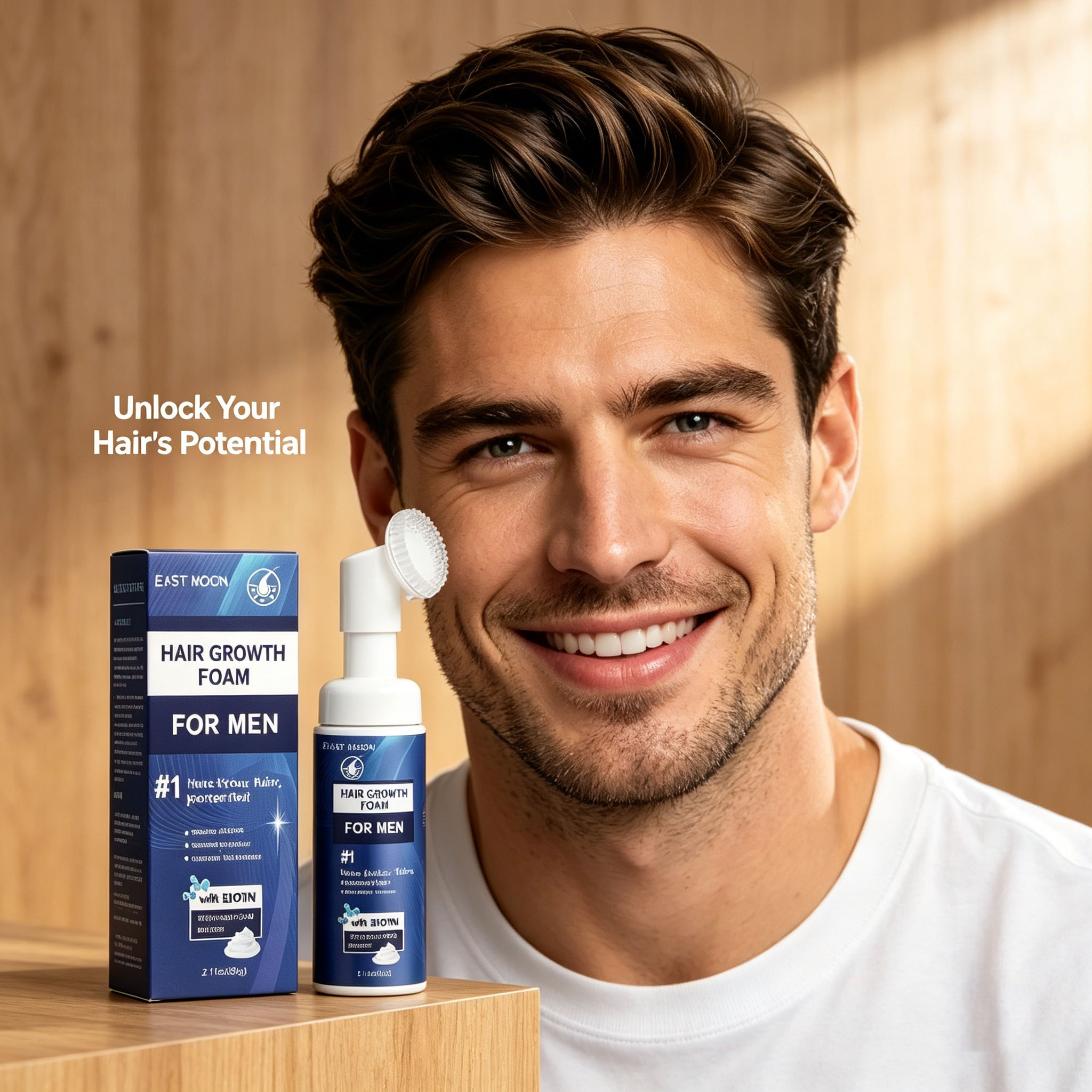Hair Growth Foam Silicone Brus - огляд і ціна Hair Care Growth