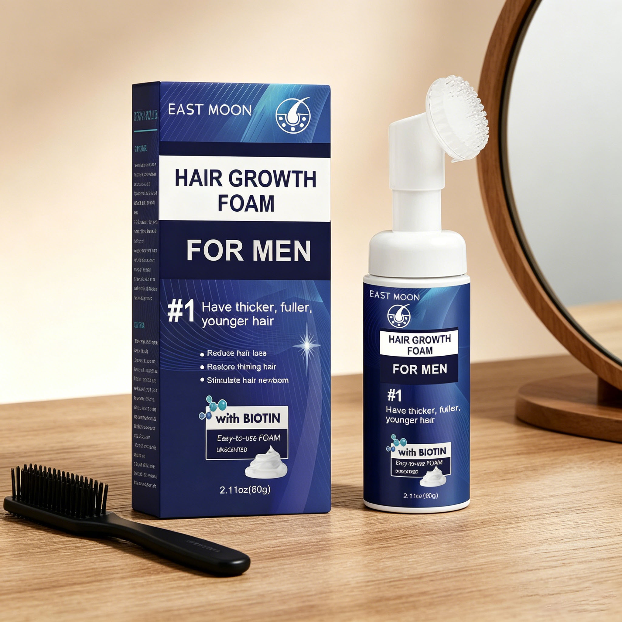 Hair Growth Foam Silicone Brus - огляд і ціна Hair Care Growth
