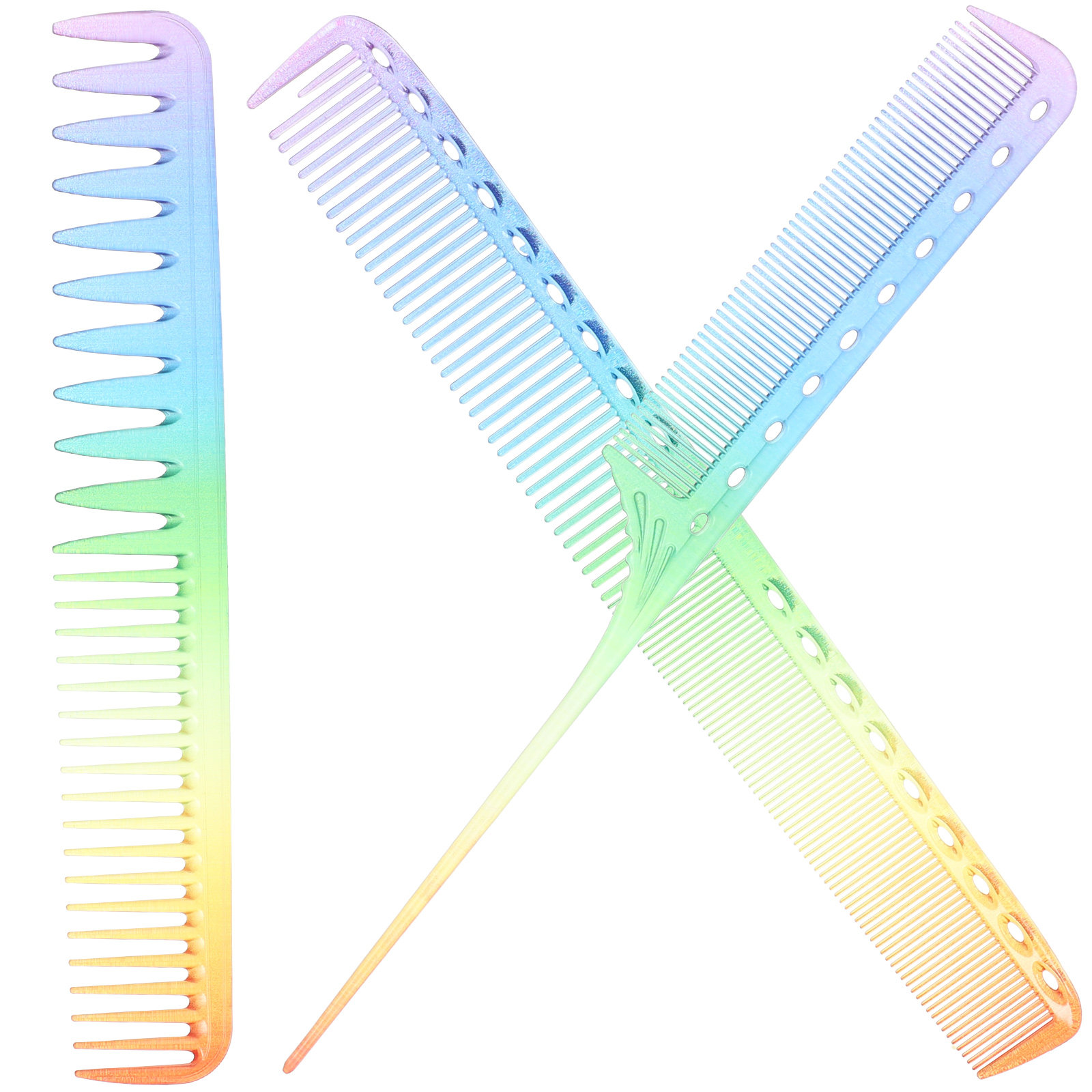 3Pcs Barber Comb Hairdressing  - огляд і ціна Hair Care Color