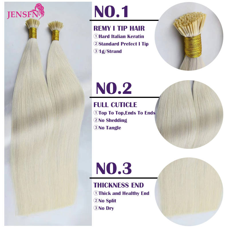 JENSFN I Tip Hair Extensions 1 - огляд і ціна Hair Care Color