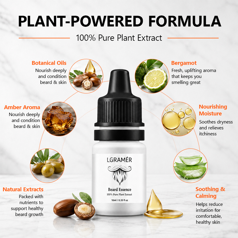 Men's Beard Growth Serum Nouri - огляд і ціна Hair Care Serum