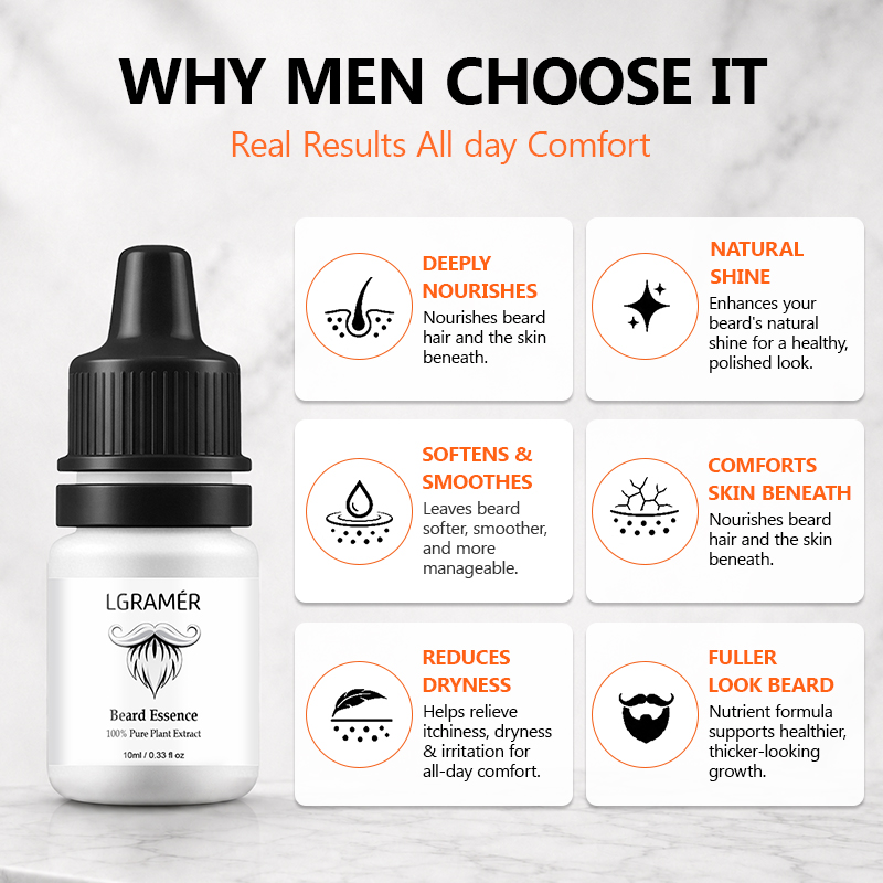 Men's Beard Growth Serum Nouri - огляд і ціна Hair Care Serum