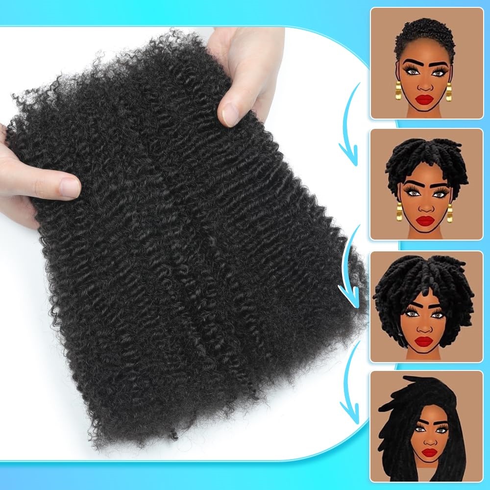 1/3/5pcs Afro Kinky Curly Bulk - огляд і ціна Hair Care Color
