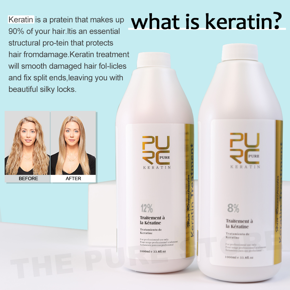PURC 12% Keratin Smoothing Hai - огляд і ціна Hair Care With Protein