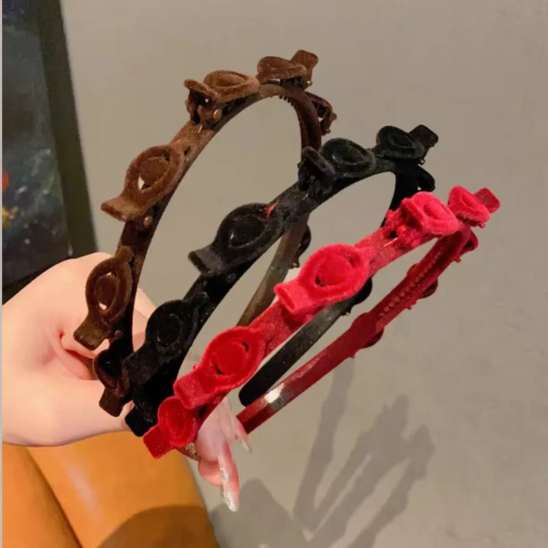 1/3Pcs Flocking Braided Headba - огляд і ціна Hair Care Baby