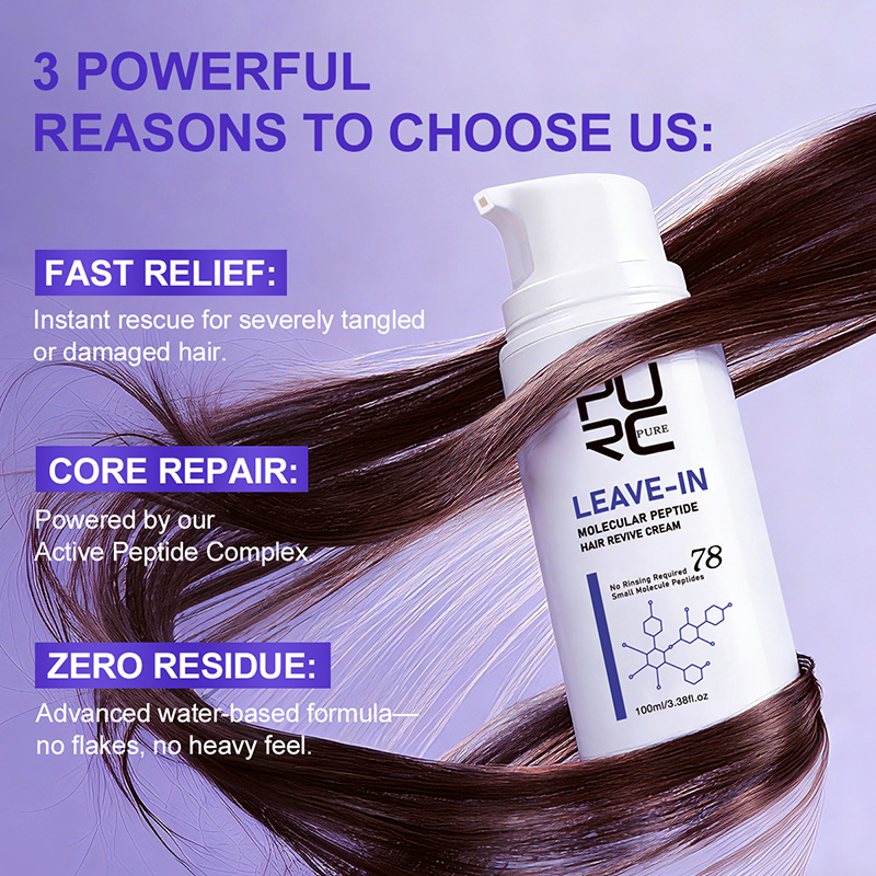 PURC Leave-In Keratin Hair Cre - огляд і ціна Hair Care With Protein