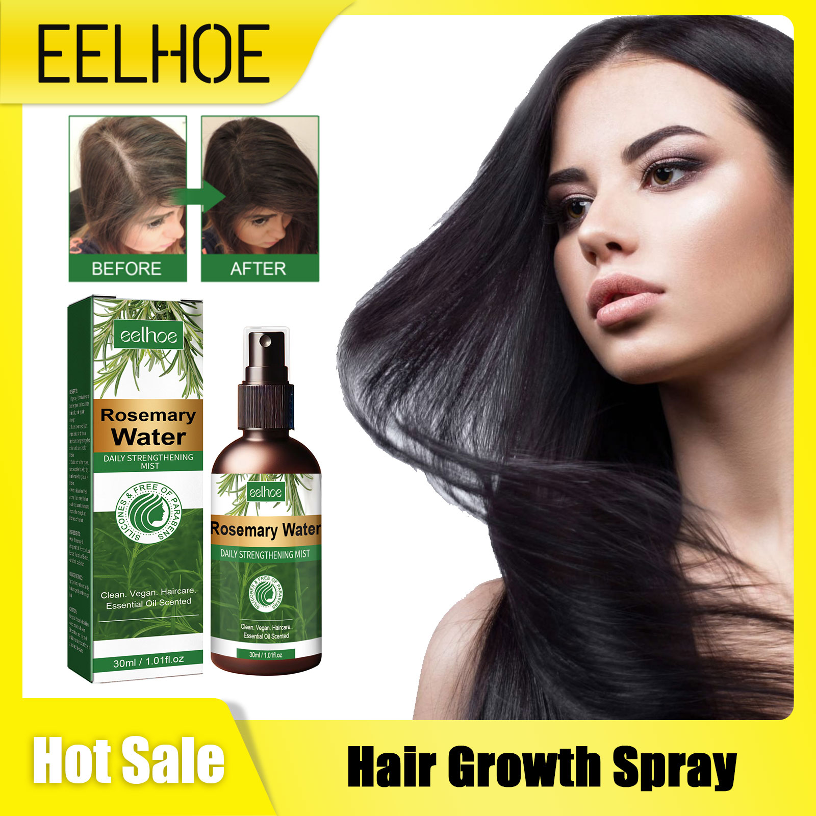 Rosemary Spray for Hair Nouris - огляд і ціна Hair Care Growth
